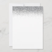 応援から50年銀金ゴールドグリッターシャンパン 招待状 (裏面)