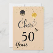 応援から50年 招待状 (正面)