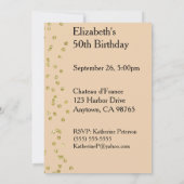 応援から50年 招待状 (裏面)