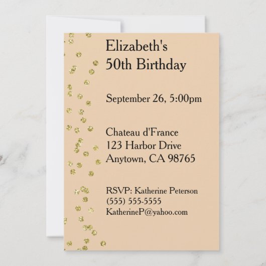 応援から50年 招待状 (裏面)