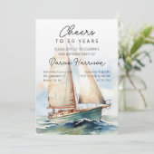 応援から50年Sailboat誕生日パーティー 招待状 (スタンド正面)