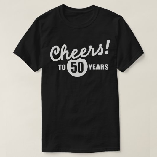 応援から50歳の誕生日 Tシャツ (デザイン正面)