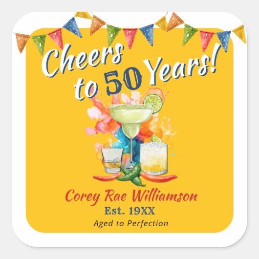 応援から50歳までの完成度 – Fiesta スクエアシール (正面)