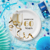 応援から60年までのマイルストーン誕生日 ペーパープレート (パーティー)