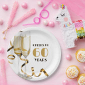 応援から60年までのマイルストーン誕生日 ペーパープレート (パーティー)