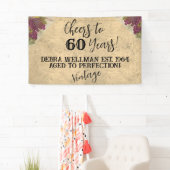 応援から60年カスタムの水の色のワインのテーマ 横断幕 (インサイチュ)