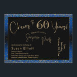 応援から60年サプライズ誕生日金ゴールドとブルー 招待状<br><div class="desc">2つの特徴的なフォントを使用して、私はあなたの発表のためのグラフィックを作成し、フェスティバルの雰囲気のためのメタリックフェイク金ゴールド効果でそれらを飾った。各パーツはニーズに合わせのまわりにて移動できるが読、ヘッダー「60年への応援!」「サプライズパーティー」。(「サプライズ」は取り除くもしことができ、パーティーは取り除かれない。 すべての文字は、青い背景をオーバーレイする黒い長方形の上に配置された。金ゴールド紙吹雪と微妙な黒グラデーションいオーバーレイが効縁ど果を完成。背景色を好きな色に変更！// 130   131 //</div>