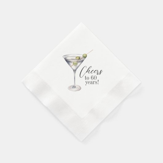 応援から60年マルティニカクテルバースデーパーティー 縁ありカクテルナプキン (角)