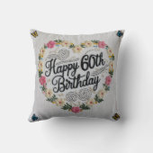 応援から60年」の装飾用クッション祝: Sty クッション (裏面)