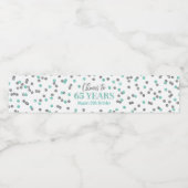 応援から65年アクアシルバー紙吹雪誕生日 ペットボトルラベル (シングルラベル)