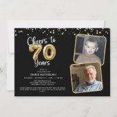 応援から70年2写真スクリプトバルーン 招待状 (正面)