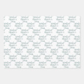 応援から75年春グリーン75誕生日 ラッピングペーパーシート (正面2)