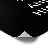 応援から75年誕生日2写真ウェルカムサイン ポスター (角)