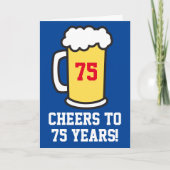 応援から75年間のビール誕生日(内空白の部) カード (正面)