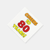 応援から80年のカラフルパーティー スタンダードカクテルナプキン (角)