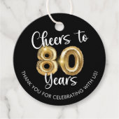 応援から80年スクリプトバルーンありがとう フェイバータグ (正面)