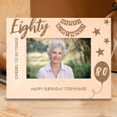 応援から80年ハッピーバースデー レーザー彫刻フレーム