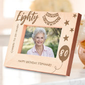 応援から80年ハッピーバースデー レーザー彫刻フレーム