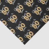 応援から80年ブラック金ゴールド誕生日 薄葉紙 (詳細)