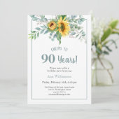 応援から90年ひまわり誕生日 招待状 (スタンド正面)