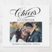 応援からForever Photo 結婚's スパークリングワインラベル (シングルラベル)