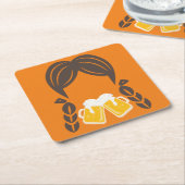 応援からGood Times Coaster スクエアペーパーコースター (アングル)