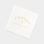 応援からNewlyweds名ID1022 箔ナプキン (左)