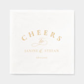 応援からNewlyweds名ID1022 箔ナプキン (正面)