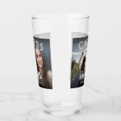 応援が写真の後ずっと幸せにブライダルパーティ タンブラーグラス (左)