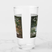 応援が写真の後ずっと幸せに結婚式の引き出物 タンブラーグラス (左)