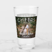 応援が写真の後ずっと幸せに結婚式の引き出物 タンブラーグラス (正面)