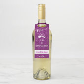 応援が好きなブライダルシャワーワイン招待状 ボトルネックタグ (ボトル)