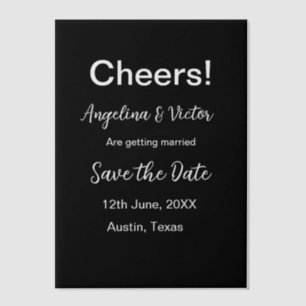 応援が日付をシンプル保存ミニマルモダンエレガントする ベラム紙招待状