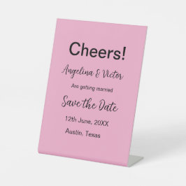 応援が日付をシンプル保存ミニマルモダンエレガントする 台座サイン