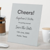 応援が日付をシンプル保存ミニマルモダンエレガントする 台座サイン (インサイチュ)