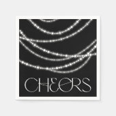 応援きらめくライツシック新年のイブパーティー スタンダードカクテルナプキン (正面)