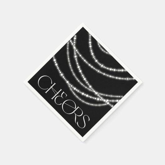 応援きらめくライツシック新年のイブパーティー スタンダードカクテルナプキン (角)