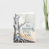 応援していますよ グリーティングカード サンキューカード (正面)