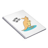 応援してるよ!面白いカンガルーの駒 ノートブック (右側)