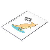 応援してるよ!面白いカンガルーの駒 ノートブック (左側)