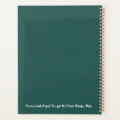 応援してるパーソナライズされたプランナー プランナー手帳 (裏面)