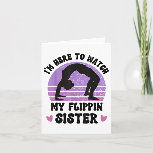 応援しに来たぜ！シスターの体操競技とチアリーディング カード (正面)