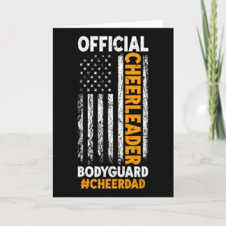 応援しよう、お父さん！チアリーダー・ボディガードのための父の日応援 カード