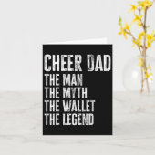 応援しよう、お父さん！伝説の人、財布の持ち主 カード (黄色い花)