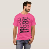 応援する母 ママ 親 チアリーダー ママ Tシャツ (正面フル)