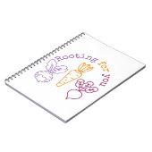 応援する ノートブック (左側)