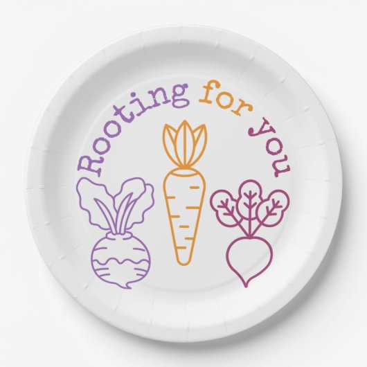 応援する ペーパープレート (正面)