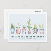 応援する |鉢植え葉書 ポストカード (正面/裏面)