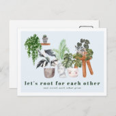 応援する |鉢植え葉書 ポストカード (正面/裏面)