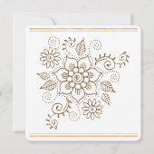 応援とシャンパングラスとハート 招待状 (裏面)